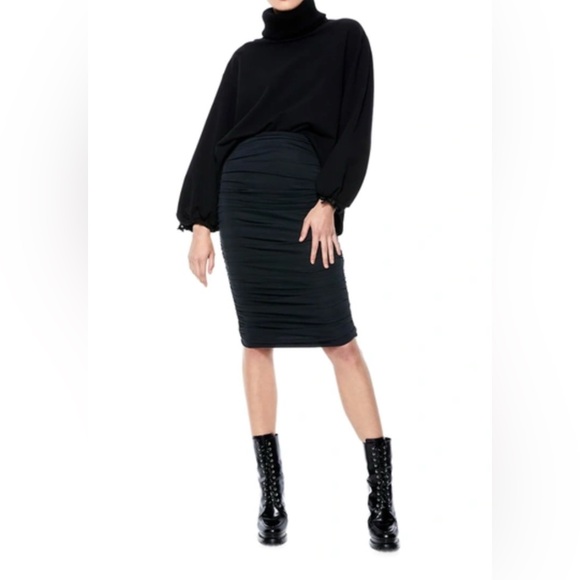 Alice and Olivia ruched pencil skirt